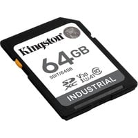 Kingston Industrial 64 GB SDXC geheugenkaart Zwart, UHS-I U3, Class 10, V30, A1