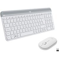 Logitech MK470 Slim Wireless Keyboard and Mouse Combo , desktopset Wit, US lay-out, Scissor, 1000 dpi