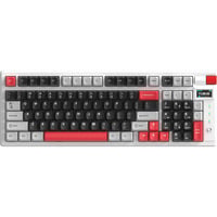 Monka Storm KG991W RGB mechanisch gaming toetsenbord Wit, US lay-out (QWERTY), MONKA Violet, 96%, PBT, RGB, Hot-Swap, 2.4 GHz / Bluetooth / USB