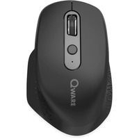 Qware York Draadloze Muis Zwart, 800 - 3200 DPI, 2,4 GHz USB | Bluetooth