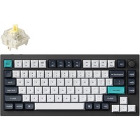 Keychron Q1 Max-M4, toetsenbord Zwart, US lay-out, Gateron Jupiter Banana, RGB leds, 75%, KSA double-shot PBT, hot swap, Knob, 2.4GHz | Bluetooth 5.1 | USB-C