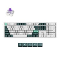 Keychron Q6 HE-P1 RGB mechanisch toetsenbord Wit, US lay-out (QWERTY), Gateron Double-Rail Magnetic Nebula, 100%, RGB, OSA Profile Double-shot PBT Keycaps, Hot Swap, USB-C / 2.4 GHz / Bluetooth 5.2, Knob