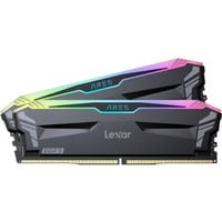 Lexar 32 GB DDR5-6400 Kit werkgeheugen Zwart, LD5EU016G-R6400GDLA, Ares RGB, XMP