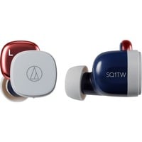 Audio-Technica ATH-SQ1TW draadloze oordopjes in-ear  Rood/blauw, Bluetooth 5.0