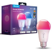 Govee RGBWW Smart LED Bulb E27 (800lm) (2-pack) led-lamp 2 stuks, Bluetooth, WiFi 2.4GHz