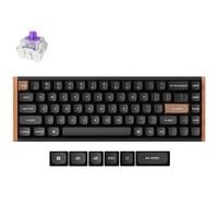 Keychron K6 HE-F1 RGB mechanisch toetsenbord Zwart, US lay-out (QWERTY), Gateron Double-Rail Magnetic Nebula, 65%, RGB leds, OSA Double-shot PBT, hot swap, USB-C | 2.4 GHz | Bluetooth 5.1