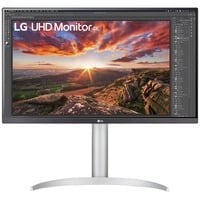 LG 27UP85NP-W 27" 4K UHD monitor Zilver, 2x HDMI, 1x DisplayPort, USB-A, USB-C, Sound