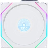 Lian Li UNI FAN TL 120 LCD Wireless Reverse Blade RGB case fan Wit, 120 x 124 x 28 mm, PWM, 1x 9-pin USB