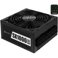 SilverStone SST-SX1000-LPT V1.1, 1000 Watt voeding  Zwart, 6x PCIe, Kabel-management