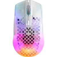 SteelSeries Aerox 3 Wireless Ghost 2022 gaming muis Transparant, 100 - 18.000 dpi, RGB leds