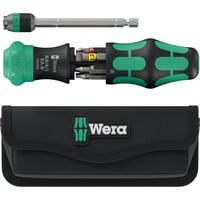 Wera Kraftform Kompakt 26 RA-R met etui, 6‑delig bitset Zwart/groen
