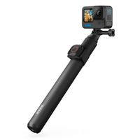 GoPro 1.2m Extension Pole + Waterproof Shutter Remote bevestiging Zwart, Bluetooth
