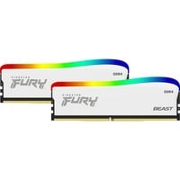 Kingston FURY 32 GB DDR4-3200 Kit werkgeheugen Wit, KF432C16BWAK2/32, Beast RGB Special Edition, XMP 2.0
