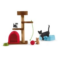 Schleich Farm World - Wandeling met een schattig katje speelfiguur