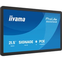 iiyama ProLite S2225AS-B1P 21.5" Public Display Zwart (mat), USB-C, Audio, WiFi, LAN, Android