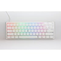 Ducky One 3 Classic Pure White Mini, toetsenbord Wit, US lay-out, Cherry MX Silent Red, RGB led, Double-shot PBT, Hot-swappable, QUACK Mechanics, 60%