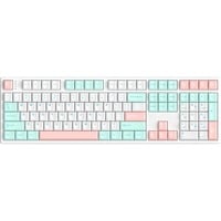 HelloGanss HS108T GC12 RGB mechanisch toetsenbord Wit, US lay-out (QWERTY), Gateron Yellow, 100%, RGB leds, PBT Doubleshot keycaps, hot swap, 2,4 GHz / Bluetooth / USB-C