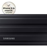 SAMSUNG Portable T7 Shield, 1 TB externe SSD Zwart, MU-PE1T0S/EU, USB-C 3.2 Gen 2 (10 Gbit/s)