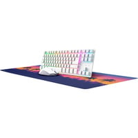 Trust GXT 882 Miami Draadloze 3-in-1 Gaming Set desktopset Wit, US lay-out (QWERTY), Membraan, 80% (TKL)
