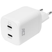 ACT Connectivity USB-C-lader 100W met 2 poorten oplader Wit