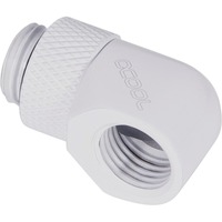 Alphacool Eiszapfen L-connector rotatable G1/4 AG to G1/4 IG verbinding Wit