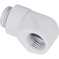 Alphacool Eiszapfen L-connector rotatable G1/4 outer thread to G1/4 inner thread verbinding Wit