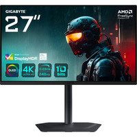 GIGABYTE MO27U2 27" 4K Ultra HD gaming monitor Zwart, 1x DisplayPort, 2x HDMI, 1x USB-C, 2x USB-A, 240 Hz