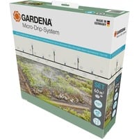 GARDENA Micro-Drip-Bewatering moestuin/​bloembed Set (60 m²)​ druppelaar Zwart/grijs