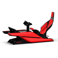 Res-Tech X1 Cockpit racingsimulator Zwart/rood
