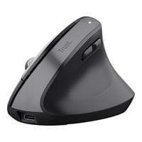 Trust Bayo+ - Ergonomische Muis Verticaal Draadloos  Zwart, 800-2400 Dpi, 2,4GHz, 2x Bluetooth
