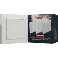 heat it Z-push Wall Controller RAL9003 schakelaar Wit/hoogglans wit