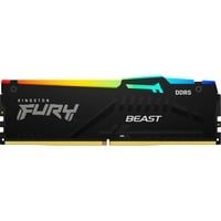 Kingston FURY 16 GB DDR5-5600 werkgeheugen Zwart, KF556C36BBEA-16, Beast RGB, XMP, EXPO