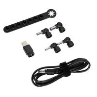 Targus 90 W Legacy accessoireset (DC-kabel naar tip + 5 tips + opberghouder) adapter Zwart, voor Targus dockingstations