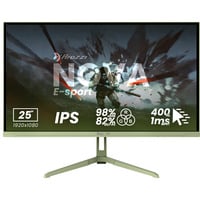 Arozzi Nova E-sport 25" 24.5" monitor Groen, 2x DisplayPort, 2x HDMI, 400 Hz