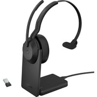 Jabra JBR Evolve2 55 MS Mono Link380a Stand on-ear headset Zwart