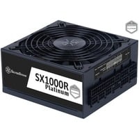 SilverStone SST-SX1000R-PL, 1000 Watt voeding  Zwart, 4x PCIe, 1x 12VHPWR, Full Kabel-management