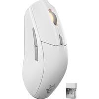 SteelSeries Rival 3 Wireless Gen 2 gaming muis Wit, 18.000 DPI, RGB, 2.4Ghz / Bluetooth 5.0