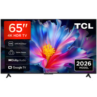 TCL 65P6L Smart TV 65" Ultra HD QLED Zwart, 3x HDMI, USB-A, LAN, WiFi, BlueTooth