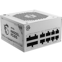 MSI MAG A850GL PCIE5 WHITE, 850 Watt voeding  Wit, 4x PCIe, Kabelmanagement