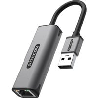 Sitecom USB-A > Ethernet 1 Gigabit adapter Grijs, 0,15 meter