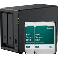 Synology DiskStation DS725+ incl. 2x Synology HAT3310 16 TB harde schijf nas Zwart, 2x LAN, USB-A 3.2 (5 Gbit/s)