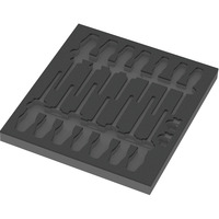 Wera 9811 Schuimrubberen inzetstuk voor VDE schroevendraaiers Set 1, zonder gereedschap inlay Zwart/grijs