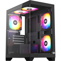 XYZ PC Gear Titanium View Lite midi tower behuizing Zwart | 2x USB-A | Tempered Glass