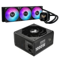 ASUS TUF Gaming LC III 360 ARGB LCD + TUF Gaming 1000W Gold waterkoeling Waterkoeling, Voeding
