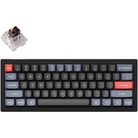 Keychron V4-B3, gaming toetsenbord Zwart, US lay-out, Keychron K Pro Brown, RGB leds, 60%, Double-shot PBT, hot swap