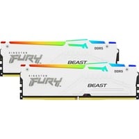 Kingston FURY 64 GB DDR5-5200 Kit werkgeheugen Wit, KF552C36BWEAK2-64, Beast RGB, EXPO