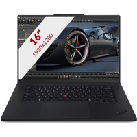 Lenovo ThinkPad P1 Gen 7 (21KV001PMH) 16" laptop Zwart | Core Ultra 7 155H | RTX 1000 | 32 GB | 1 TB SSD