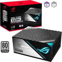 ASUS ROG Thor 1000W Platinum II voeding  Zwart, Kabelmanagement, 8x PCIe, 1x 12VHPWR