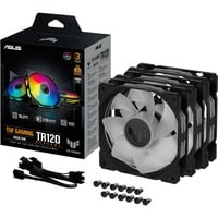 ASUS TUF Gaming TR120 ARGB Reverse case fans Zwart, 3 stuks, 120 x 120 x 25 mm