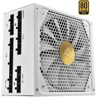 Sharkoon Rebel P30 Gold White 1000W voeding Wit, 1x 12VHPWR, 4x PCIe, Kabelmanagement